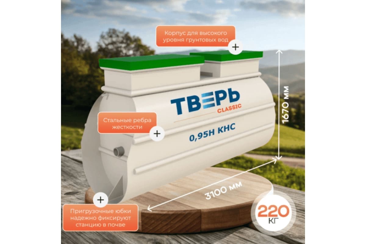 Станция биологической очистки Тверь Classic 1,1